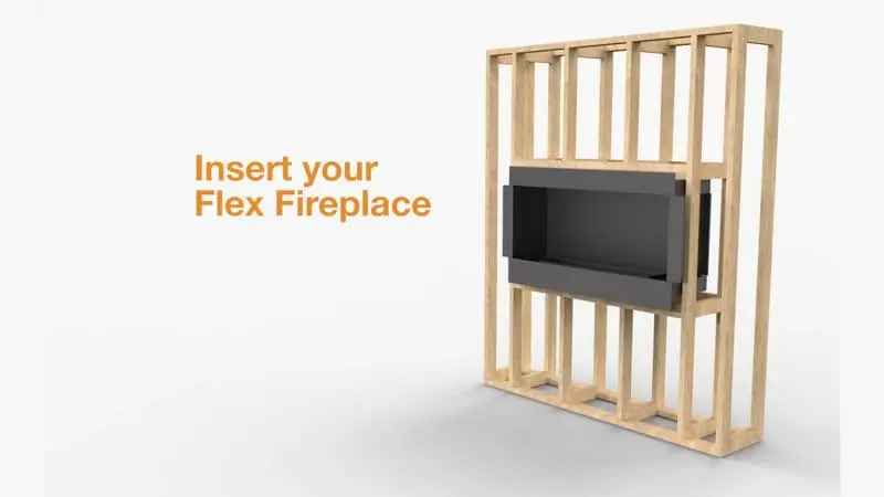 Flex 42SS: Single Sided Fireplace Insert - EcoSmart Fire